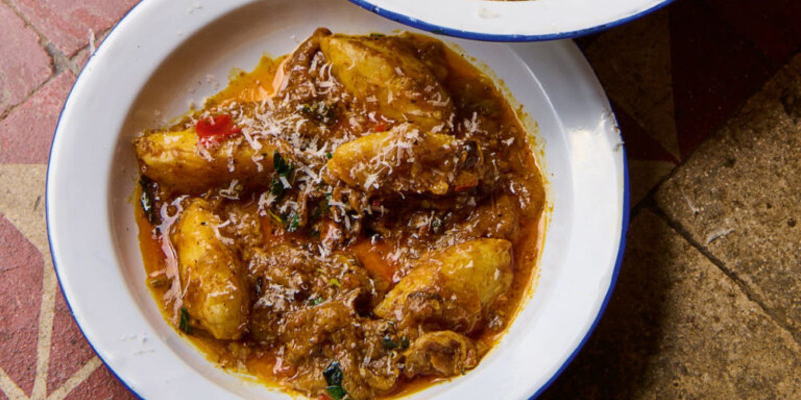 Sweet Potato Gnocchi with Spiced Aubergine Ragout